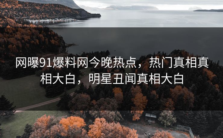 网曝91爆料网今晚热点，热门真相真相大白，明星丑闻真相大白